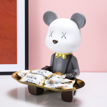 Violent Bear Tabletop Pendulum multifunction containing tray Xuanguan Living room Bedroom light extravagant decorations New Gift Tide
