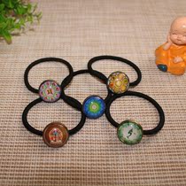 Leng Yan Curse Great Compassion Mantra Great Sui Qiu Hair Ornament Hair Rope Circle Six Character Daming Medicine Master Manjushri Ten Phases Free Spell Wheel Fortune God