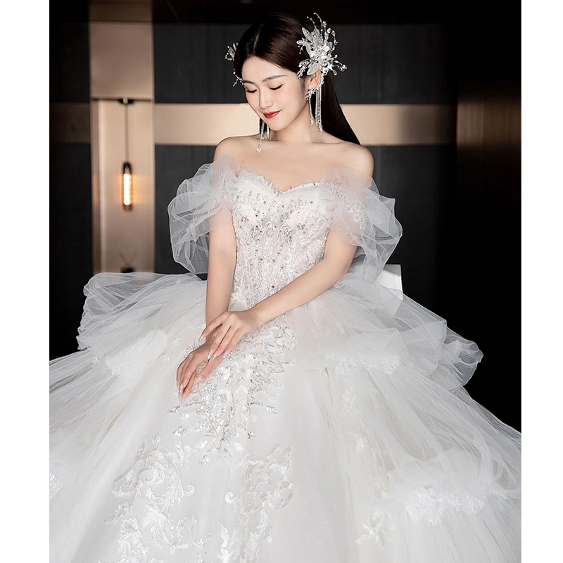  XXL+White wedding dress   - $24.35 
