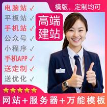 Website construction web page design and production website mall template one-stop service enterprise construction website development