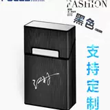 Мужской высококлассный матовый ультратонкий портсигар, космическая металлическая коробка