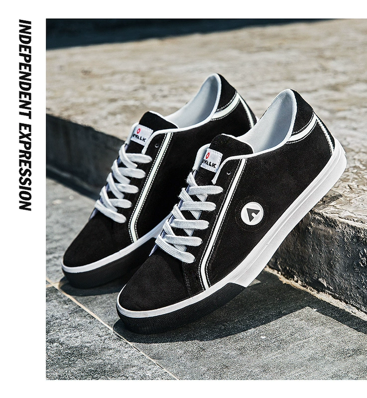 Giày airwalk nam triều 2019 mới giày skate mùa thu thấp để giúp giày thông thường giày nam hoang dã giày thủy triều thời trang - Giày thấp