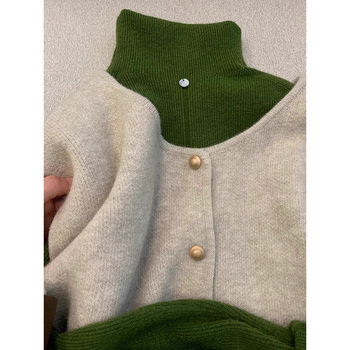 Spring and Autumn Tweed-Style Knitted Vest for Women 2025 New Model Sleeveless Sweater Vest for Petite Women Layering Top