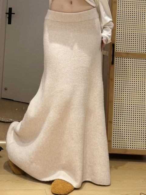 Milaad Style Thickened Half-Skirt Women's Fashion 2025 New Autumn and Winter Thickened Fishtail Skirt Super Beautiful A-Line Long Skirt