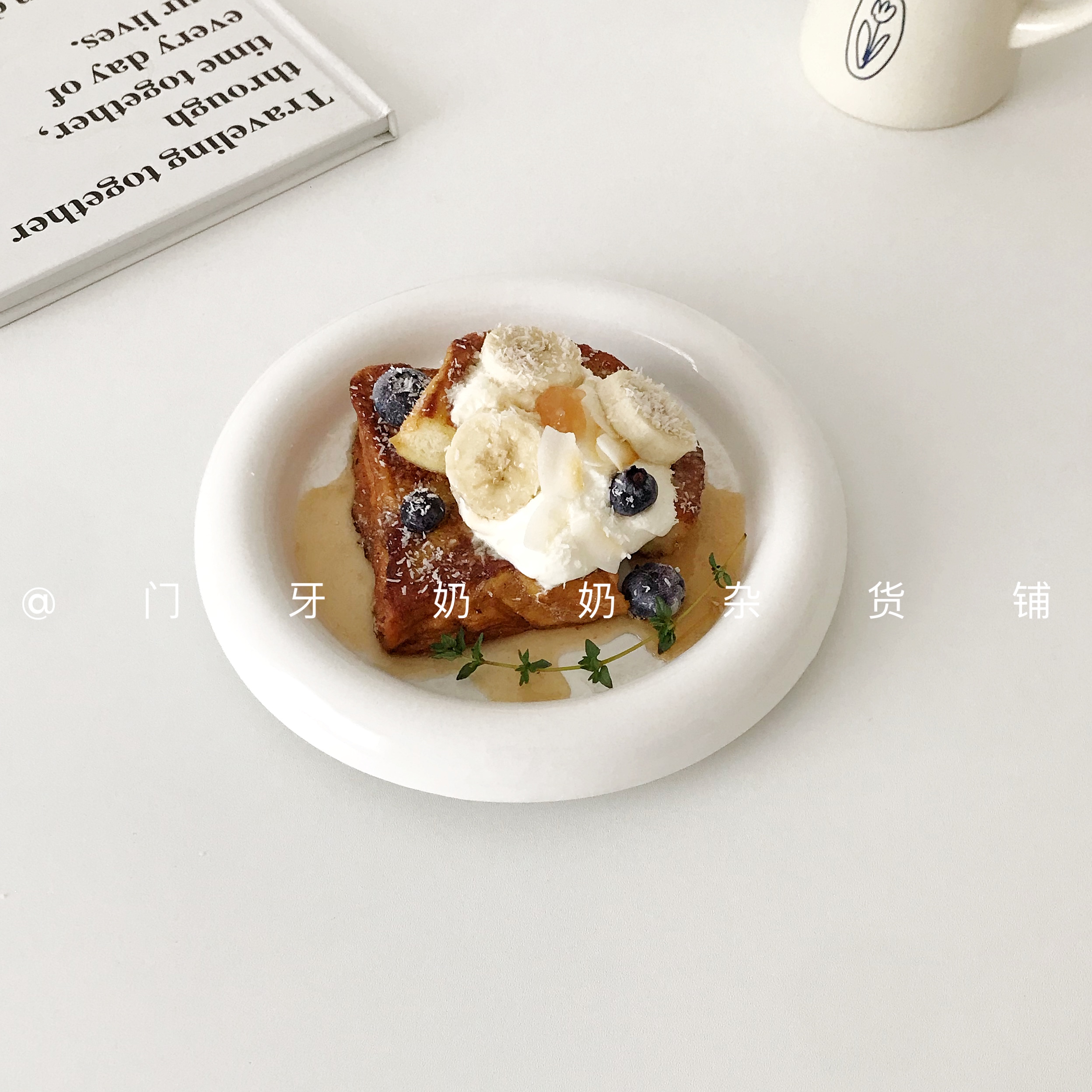 South Korea Ins Wind Fat Fat disc Home Western Dining Dinner Plate Sweet ceramic Breakfast disc Advanced Tableware Round Deep Dish