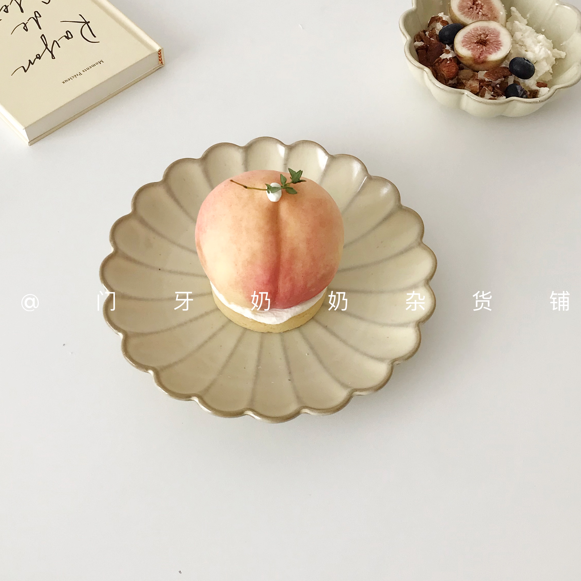 Japanese retro breakfast bowl plate dessert plate milk cereal oatmeal bowl dessert salad plate home plate