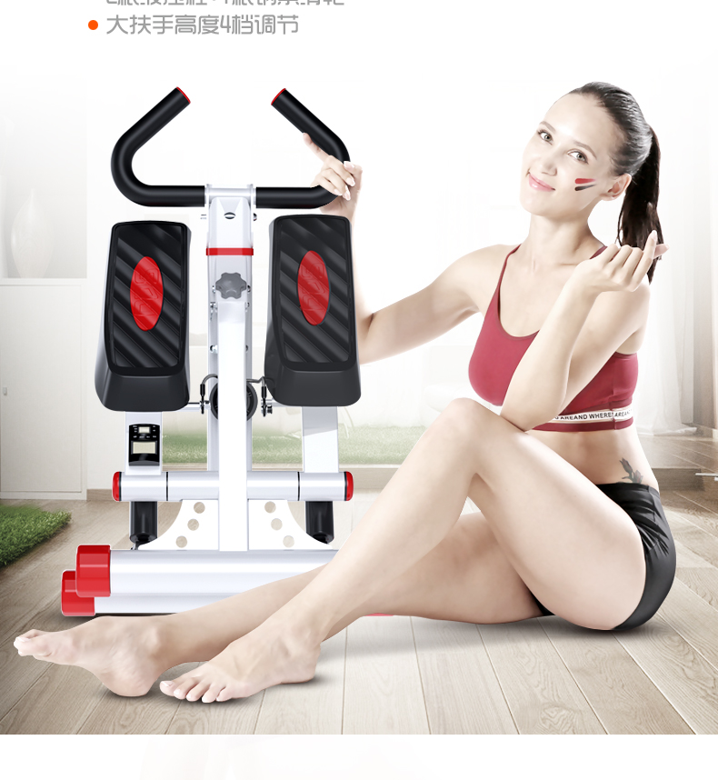 [Trực tiếp] bước gấp nhà câm máy leo núi câm đa chức năng eo mỏng bếp lò chân máy thiết bị thể dục - Stepper / thiết bị tập thể dục vừa và nhỏ cục tạ 5kg