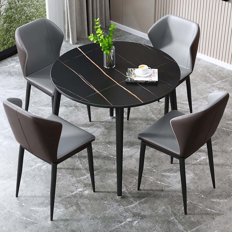 Rock board negotiation table and chair combination 4s shop sample house display center small round table simple leisure reception real estate department negotiation table and chair