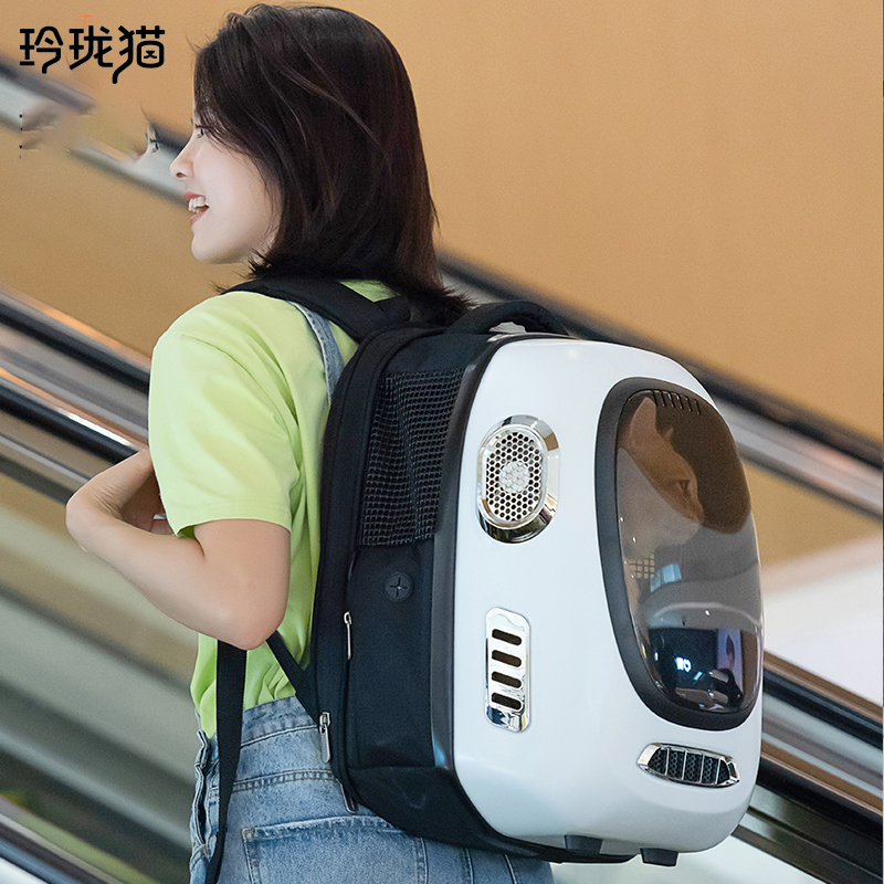 Lingang Cat Cat Bag Pets Out of portable space cabin Puppy Shoulder Cat bag Cat Bag Carrying transparent Shoulder Bag