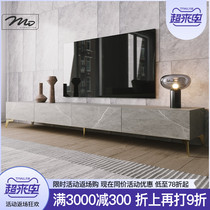  Namei style light luxury rock panel TV cabinet Living room small apartment modern minimalist designer floor cabinet household customization