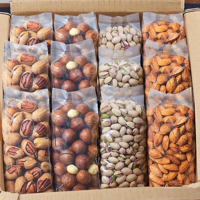 Nut snack combination macadamia nut mix dried fruit bulk weighing whole box 5 pound gift package New Year gift box gift box to give people