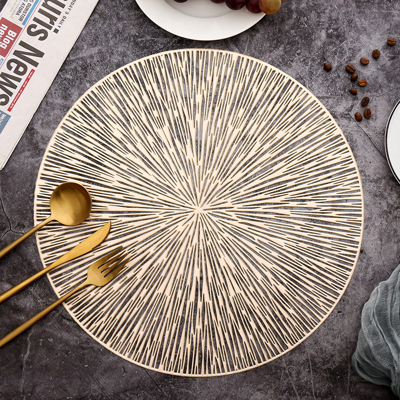 Nordic Decoration Mat Western Dining Mat Ins Heat Insulation Mat Home Dining Table Mat Round Cutlery Mat Dining Mat Modern Minima