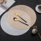 ໂຮງແຮມ placemat insulated Nordic light luxury round tray mat non-slip western placemat hot stamping coaster bowl mat table lamp mat