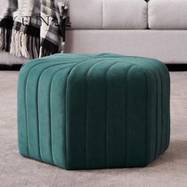 ins Nordic small stool home solid wood living room Lazy Person Fashion Cute Creative Baby Round Stool Net Red Dwarf Bench