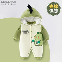 Теплый бархатный зеленый динозавр