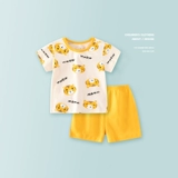 Детские летние нарукавники, хлопковый детский модный летний комплект подходит для мужчин и женщин для раннего возраста, короткий рукав, детская одежда, 2023