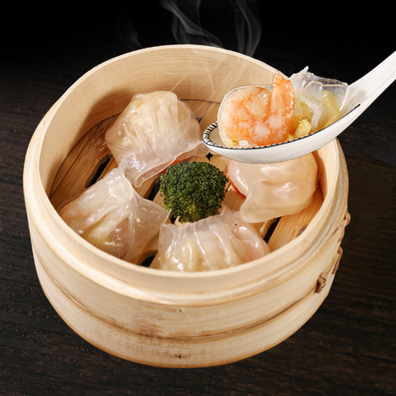 拍3件60枚 虾饺水晶虾饺皇港式火锅广式早茶点心虾仁饺子速冻包邮