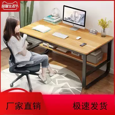 Simple learning table double-layer factory direct sales desktop computer desk multi-function desk simple home economy
