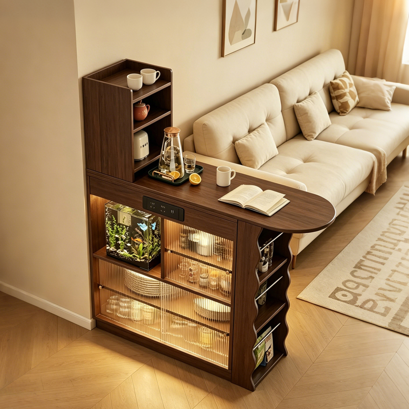 Solid Wood Bar Table, Home Retractable Partition Cabinet, Sideboard Integrated Against the Wall, Vintage Sofa Side Cabinet, Mobile Bar Cabinet Solid Wood Bar Table, Home Retractable Partition Cabinet, Sideboard Integrated Against the Wall, Vintage Sofa Side Cabinet, Mobile Bar Cabinet