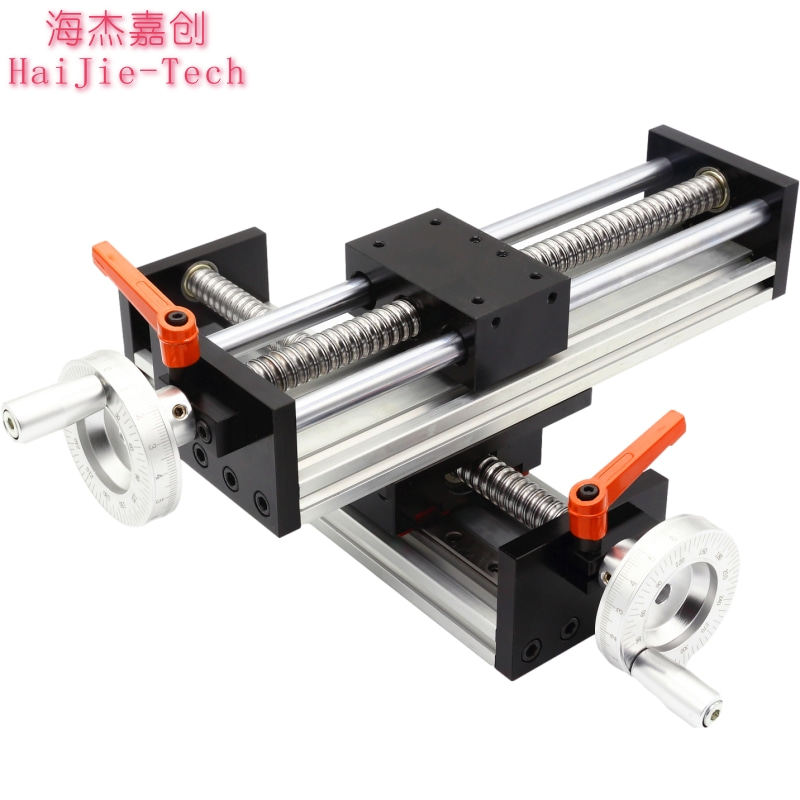 Precision linear ball screw slide module cross hand shake set xy axis micro mobile manual slide