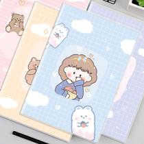 Large corner color gum cover This small sugar pack notebook Vini Art Delicacy Girls Simplicity Joins Wind 16K80 Type Colored Edge Gum Cover Ben Girl Hearts Spray edge notepad Delicate Thickening of the Japanese notebooks