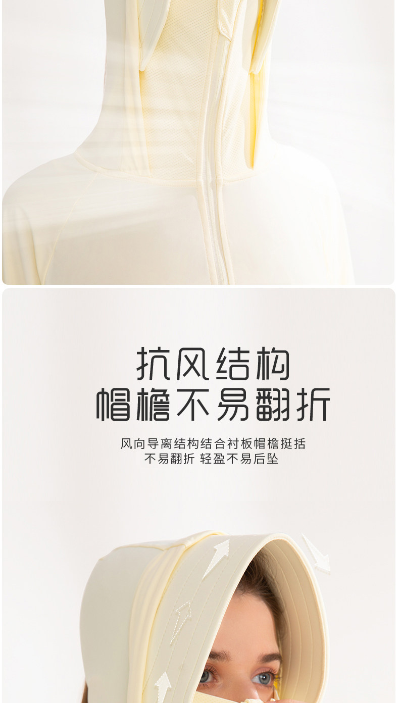 茉寻   防晒衣  冰钛科技薄冰丝防晒服   插肩款   柠檬黄【徐璐同款】   L码(适合体重110斤以下)