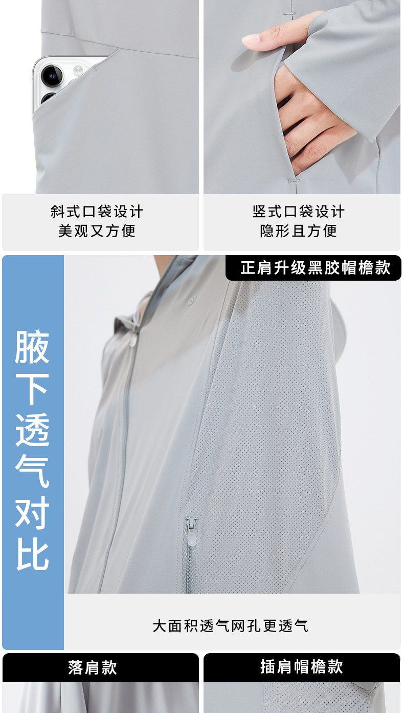 茉寻   防晒衣  冰钛科技薄冰丝防晒服   插肩款   柠檬黄【徐璐同款】   L码(适合体重110斤以下)