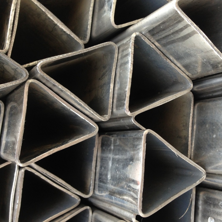 Triangular galvanized tube such as black iron triangular tube A3 triangular iron tube 16x16x22 30x30x40 70x70x100