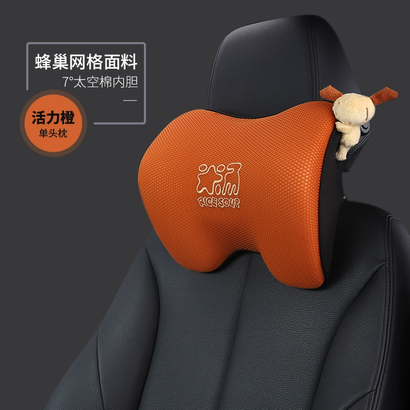 Aicarwu Tựa Đầu Ô Tô Cổ Tử Cung Gối Gối Sau Mút Gối Cổ Cặp Xe Tiếp Liệu Ghế Gối Bốn Mùa gối oto 