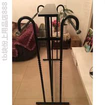 Iron landing clothing store shelf hanger display rack horizontal bar landing clothes rack stalls Nakajima frame