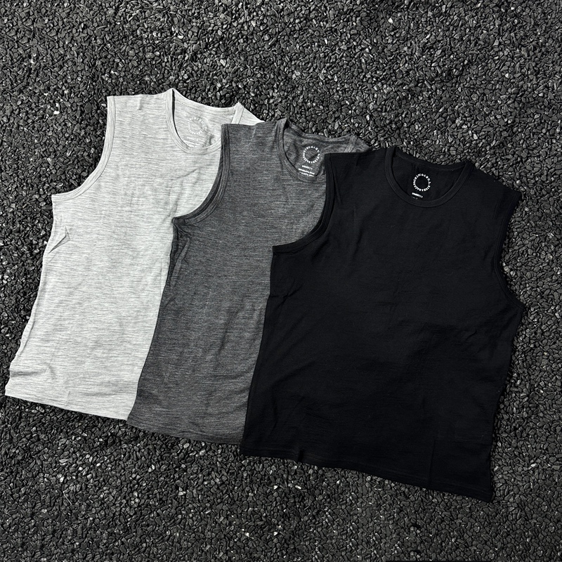 Japanese Brand Fppev Co-Branded with Mountain Road Merino Wool Outdoor Sports Vest, Quick-Drying, Breathable, Lightweight Vest