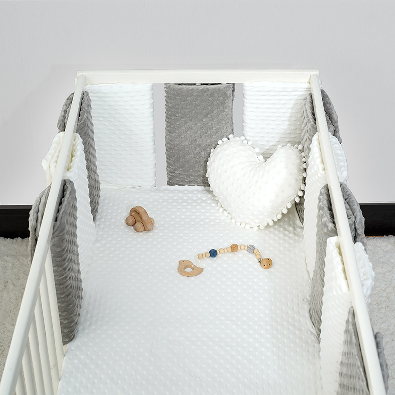 Beston Crib Bed Circumference Soft Bag Anticollision Autumn Winter Splicing Guard Rail Bean Suede All Season Universal Plus High Child Stop