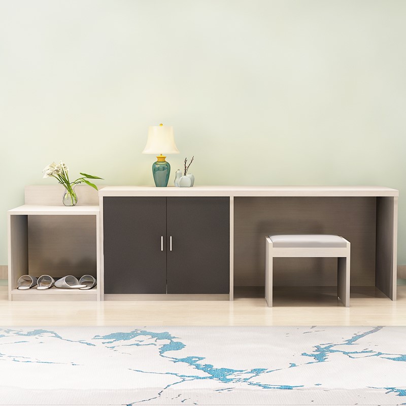 Tùy chỉnh nội thất khách sạn căn hộ khách sạn căn hộ TV tủ máy tính bàn hành lý giá viết bàn kết hợp bàn - Nội thất khách sạn giường ngủ đơn