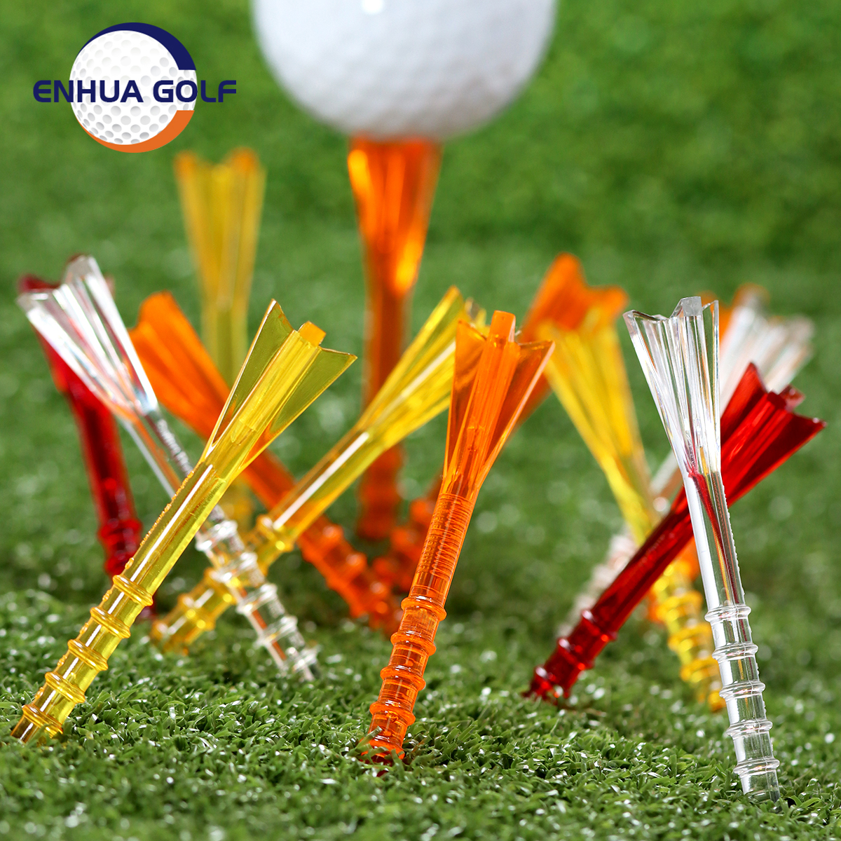 Golf nail ball tee new plastic ball nail design four-claw low resistance limit ball nail 50 pieces 83mm