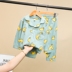 Childrens pajama set dài tay áo mùa xuân và chàng trai mùa thu quần áo mùa hè mỏng máy lạnh quần áo em bé cartoon nhà quần áo. 