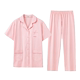 ab underwear pajamas ແມ່ຍິງ combed ຝ້າຍ lapel cardigan ເຄື່ອງນຸ່ງຫົ່ມດໍາລົງຊີວິດສັ້ນ trousers ແມ່ຍິງບ້ານຊຸດ F374