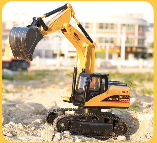 Металлический реалистичный большой экскаватор для мальчиков, электрическая игрушка, игрушечная машина, самосвал, дистанционное управление