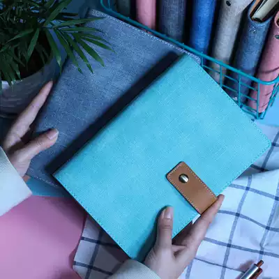 Notebook small fresh a5 business loose-leaf a6 notepad small portable creative hand book detachable simple hand book set for college students can be customized and printed LOGO soft leather diary