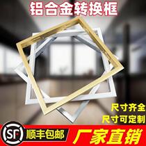 Adapter ceiling lamp 30x30 integrated ceiling led lamp bath heater exposed brushed white personalized frame thickened gold