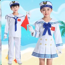 Small Navy sailor to serve children in a kindergarten performance Costume Summer Fairytale small sailor uniformed students