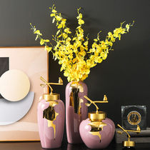 Eurostyle light extravaganza Town Ceramics Vase Swing in the Living Room Xuanguan Book Room Villa Hotel Home Decoration