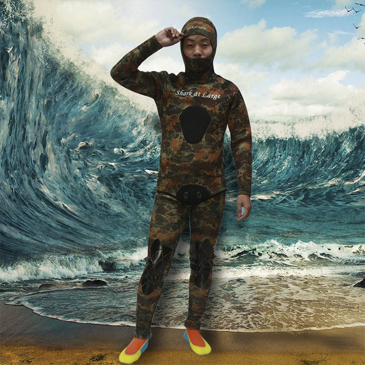 Sea Shark Diving Equipment Long Sleeve Two-piece Swimsuit Men And Women Tight Body Jellyfish Professional Wetsuit Snorkeling Snorkeling