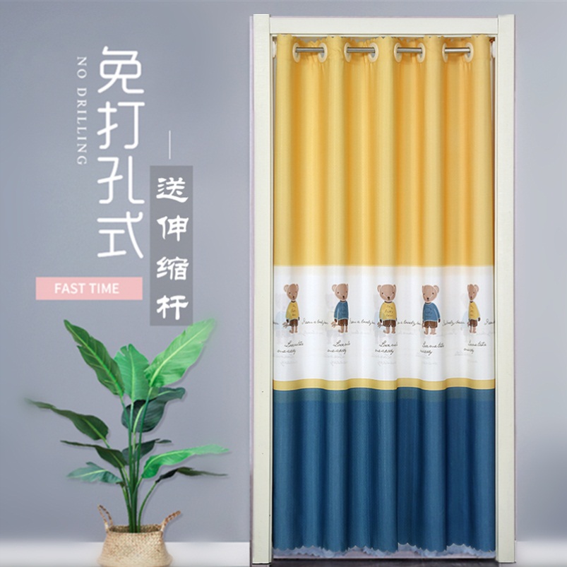 Open air conditioning door blinds anti-cold stiletto telescopic lever partition window blinds privacy impermeable for home bedrooms 2022 new