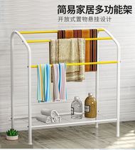Towel Rack Beauty Salon Special Place Towels On Shelf Floor Type Bathroom Shelving Toilet Clothes Hanger Thickened