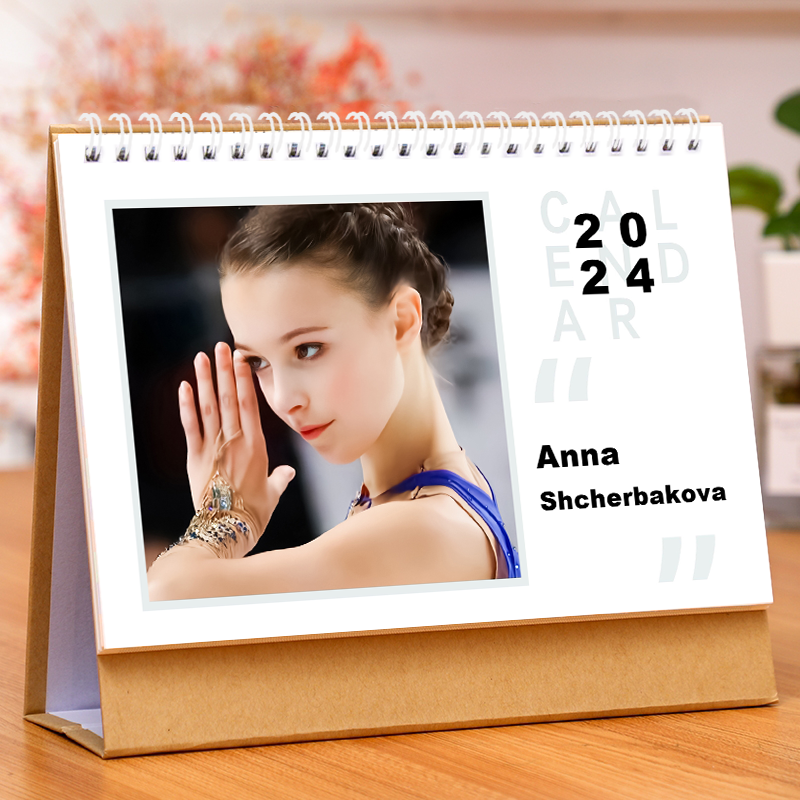 Sherbakova Terra calendar 2024 Calendar B Single-sided writing true swing table Desktop decoration should aid the surrounding memorial courtesy-Taobao