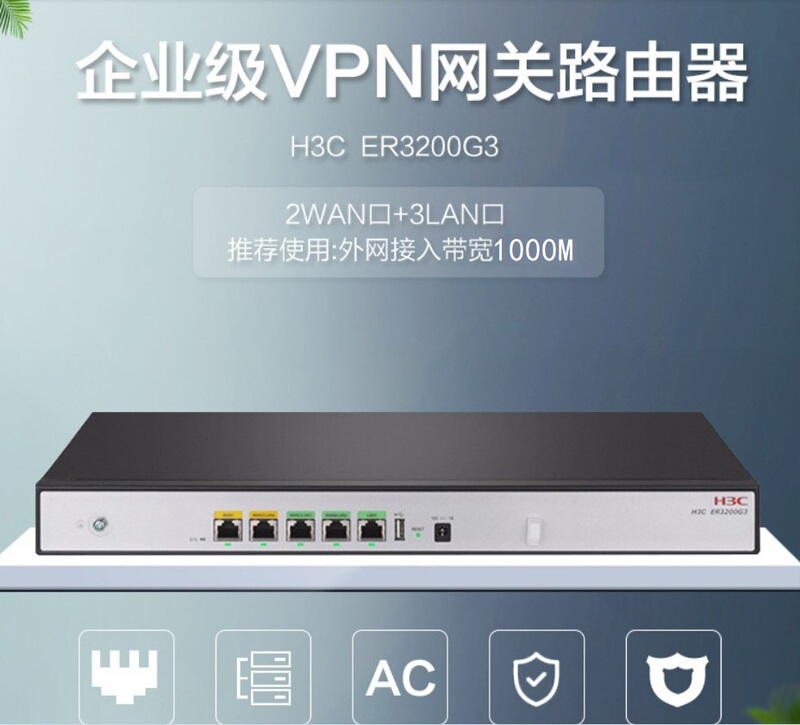 H3C Gr5200/2200 Er3200G3 Dual Wan Port Gigabit Enterprise-Level Vpn Gateway Ac Router