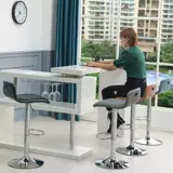 Стул Nordic Bar, Modern Simple Tripting Transfer Bar Bar, Light Luxury, High -Foot Stool Bar Стул обратно высокий стул