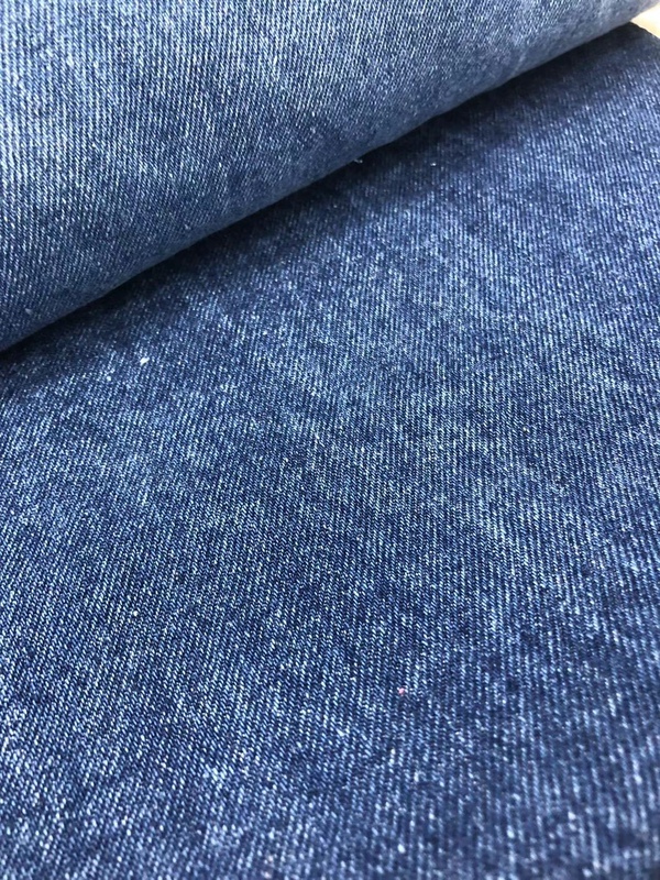 Hand-Washed Distressed Texture Denim Fabric Blue Pure Cotton Clothing Fabric Handmade DIY Clothes