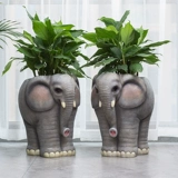 Крупная креативная слон цветочный горшок украшения в помещении гостиной виллы Дверь Дверь торговые центры приземление зеленое растение цветок