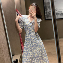 Tea Hysteria Style Tandem Dress Balloon 2021 Summer new small crowdsourced doll collar crushed snowspun long skirt Princess Wind